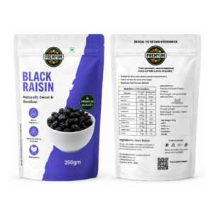 Premyum Black Raisin 250g | Naturally Sweet & Seedless