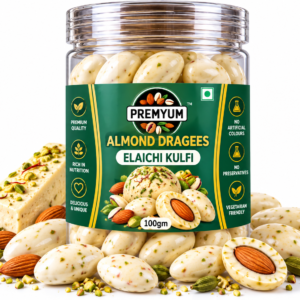Premyum Almond Dragees – Elaichi Kulfi | 100g